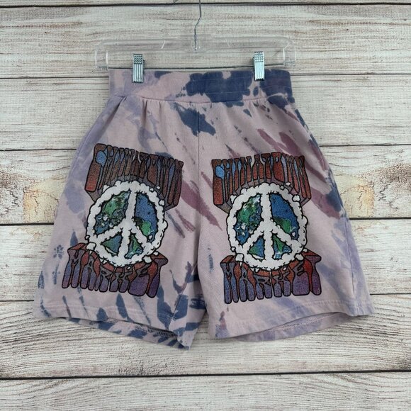 Chinatown‎ Market Tie Dye Sweat Shorts Women's Size Medium Purple/Pink - Picture 1 of 9